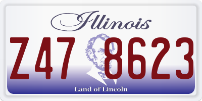 IL license plate Z478623