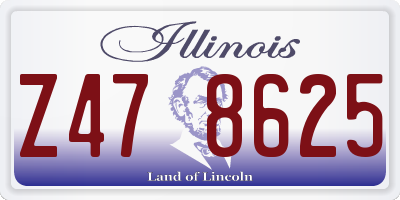 IL license plate Z478625