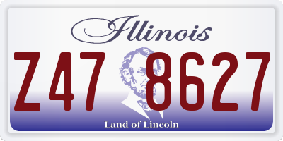 IL license plate Z478627