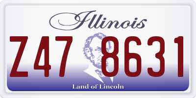 IL license plate Z478631