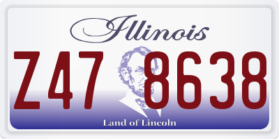 IL license plate Z478638