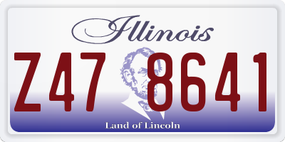 IL license plate Z478641