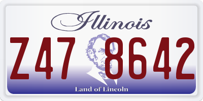IL license plate Z478642