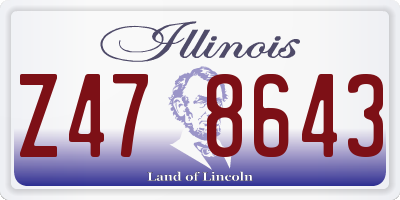 IL license plate Z478643