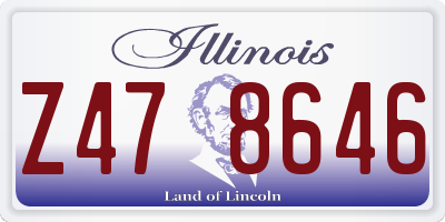 IL license plate Z478646