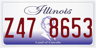IL license plate Z478653