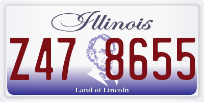 IL license plate Z478655