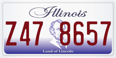 IL license plate Z478657