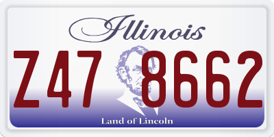 IL license plate Z478662