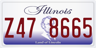 IL license plate Z478665