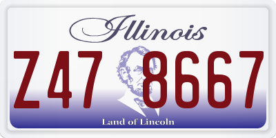 IL license plate Z478667