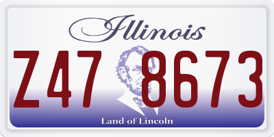 IL license plate Z478673