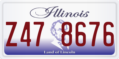 IL license plate Z478676