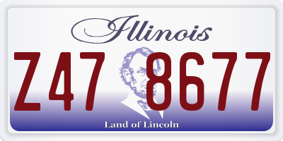 IL license plate Z478677