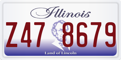 IL license plate Z478679