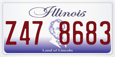 IL license plate Z478683
