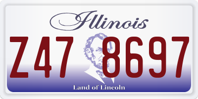 IL license plate Z478697