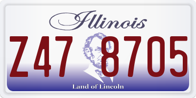 IL license plate Z478705