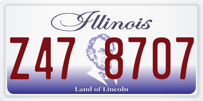 IL license plate Z478707