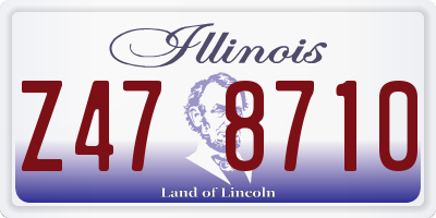 IL license plate Z478710