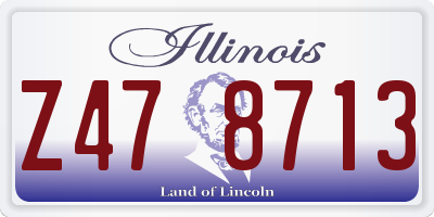 IL license plate Z478713