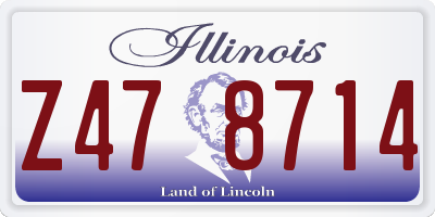 IL license plate Z478714