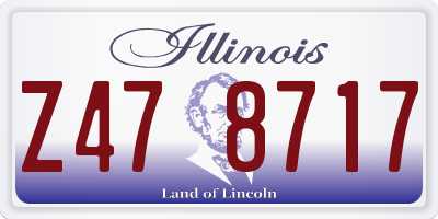 IL license plate Z478717