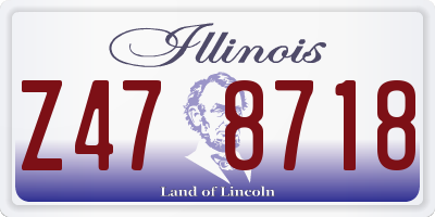 IL license plate Z478718