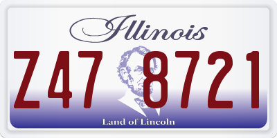 IL license plate Z478721