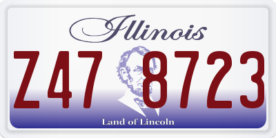 IL license plate Z478723