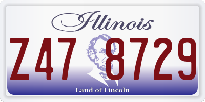 IL license plate Z478729
