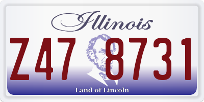 IL license plate Z478731