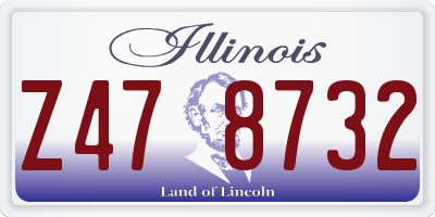 IL license plate Z478732