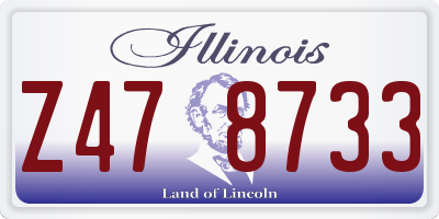 IL license plate Z478733