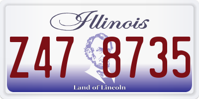 IL license plate Z478735