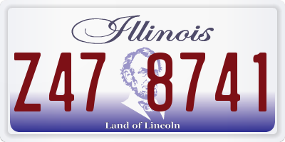 IL license plate Z478741