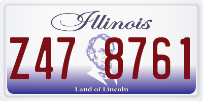 IL license plate Z478761