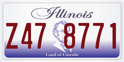 IL license plate Z478771