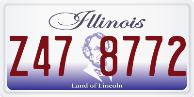 IL license plate Z478772
