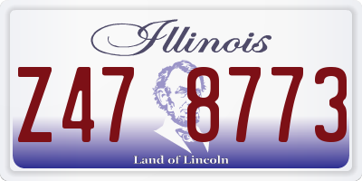 IL license plate Z478773
