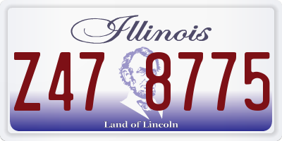 IL license plate Z478775