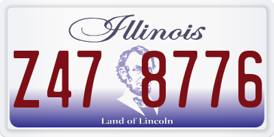 IL license plate Z478776