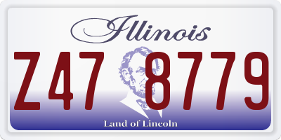 IL license plate Z478779
