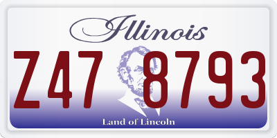 IL license plate Z478793
