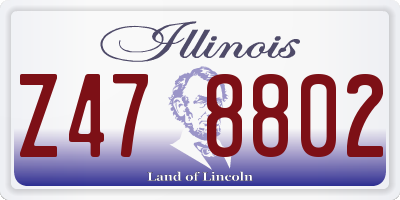 IL license plate Z478802
