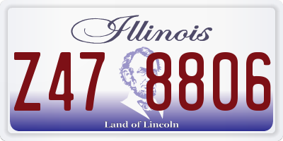 IL license plate Z478806