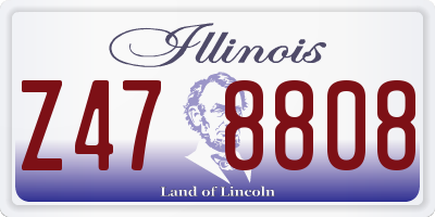 IL license plate Z478808