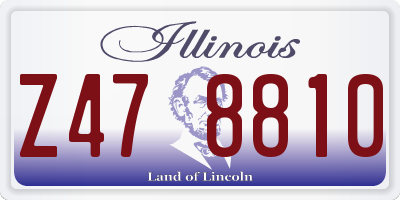 IL license plate Z478810