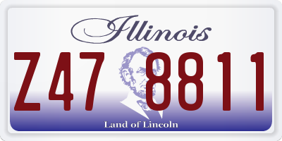 IL license plate Z478811