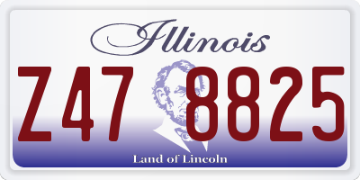 IL license plate Z478825